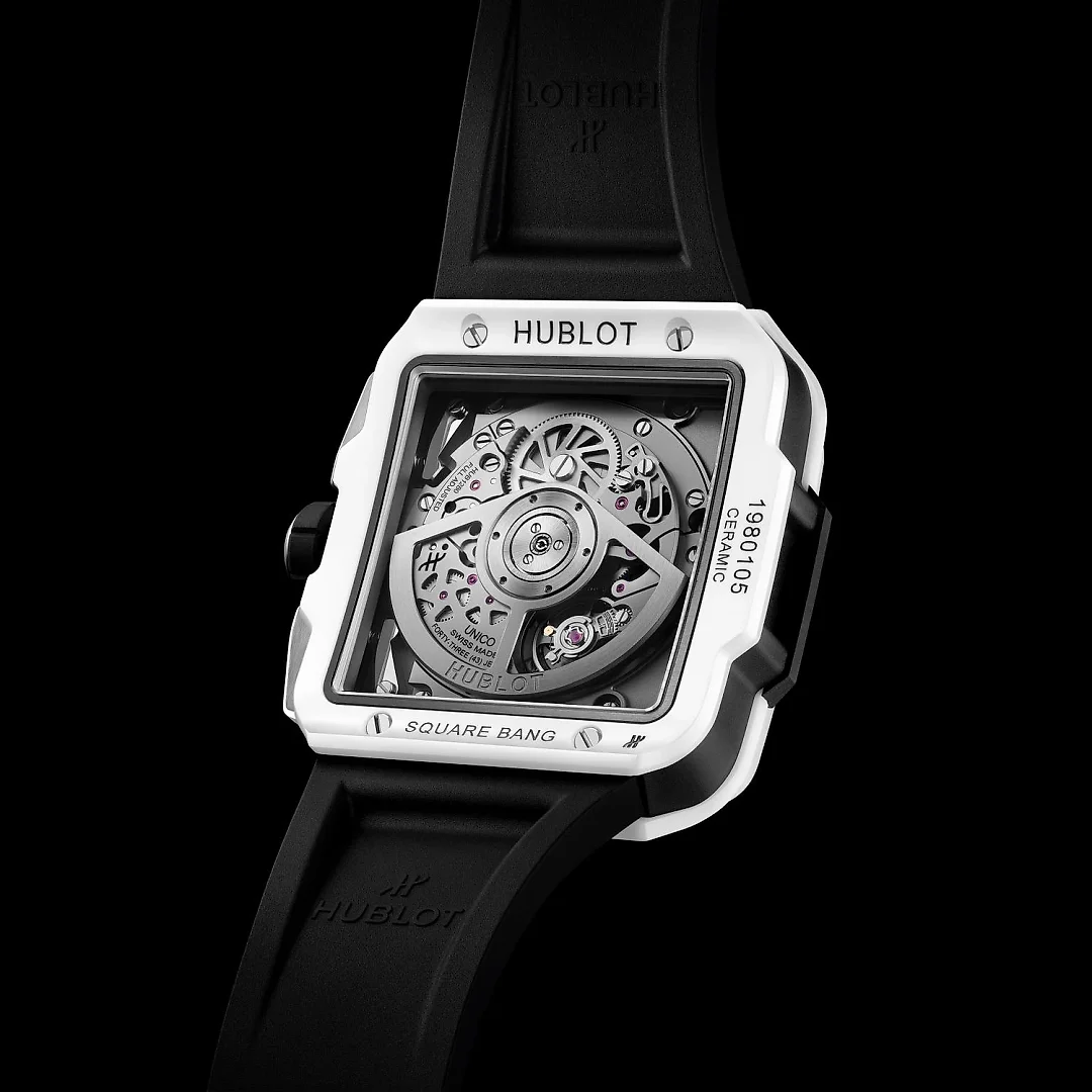Hublot, Square Bang Unico White Ceramic, 42mm, Ref# 821.HX.0170.RX