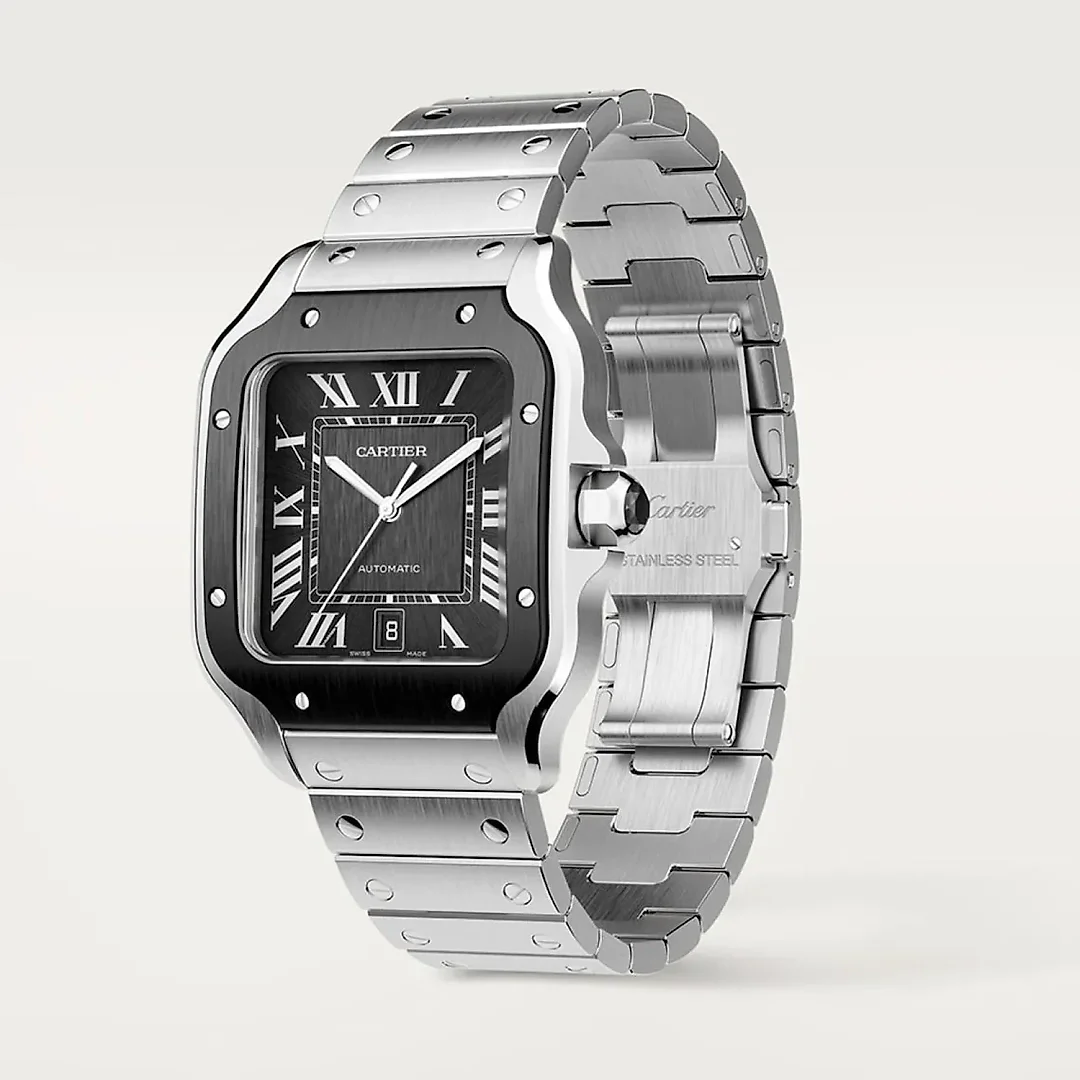Cartier Santos de Cartier Large Ref. WSSA0037 Watch – Ships from USA – Free Shipping | Minimalist & Luxury Design | Perfect Gift for Her