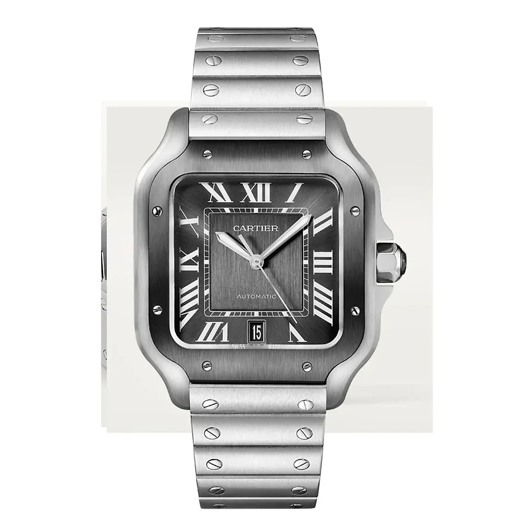 Cartier Santos de Cartier Large Ref. WSSA0037 Watch – Ships from USA – Free Shipping | Minimalist & Luxury Design | Perfect Gift for Her