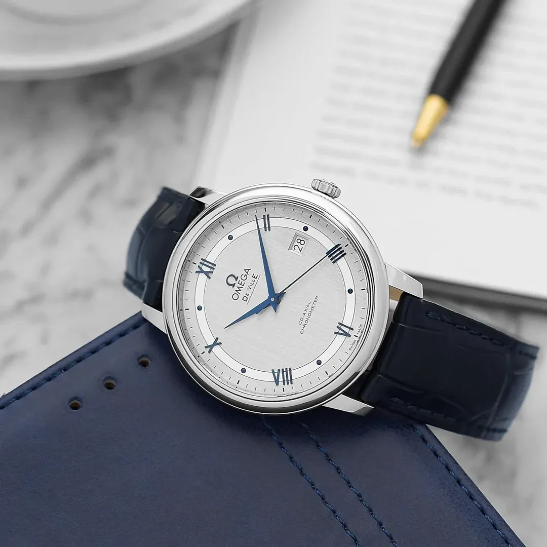Omega De-Ville Prestige Co-Aixial Ref. 42413402002003 Watch – Free Shipping | Minimalist & Luxury Design | Perfect Gift for Him