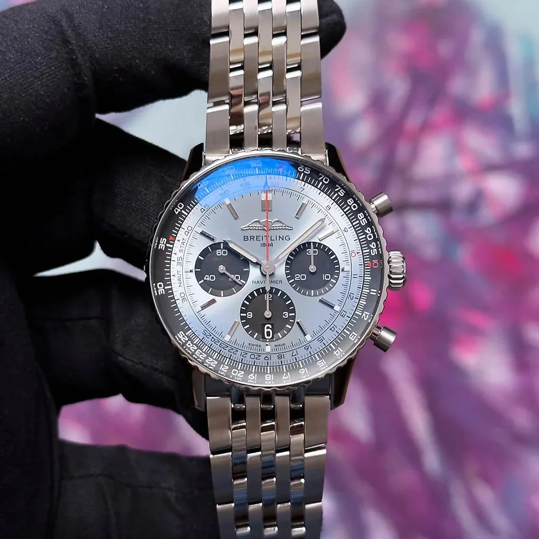 Breitling Navitimer 1 B01 Chronograph Ice Blue Dial 43mm AB0138241C1A1