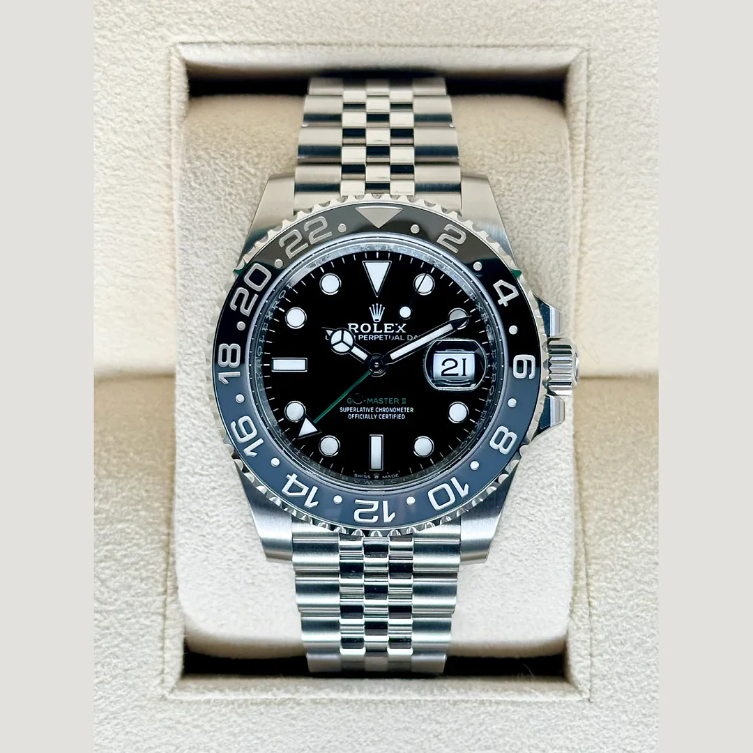 NEW 2024 Rolex GMT-Master II “Bruce Wayne†40mm 126710GRNR Black Dial