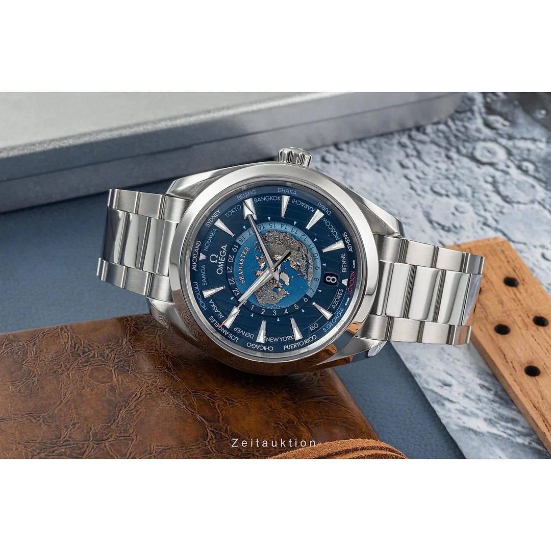Omega Aqua Terra 150m Co-axial Master Chronometer GMT WorldTimer 43mm