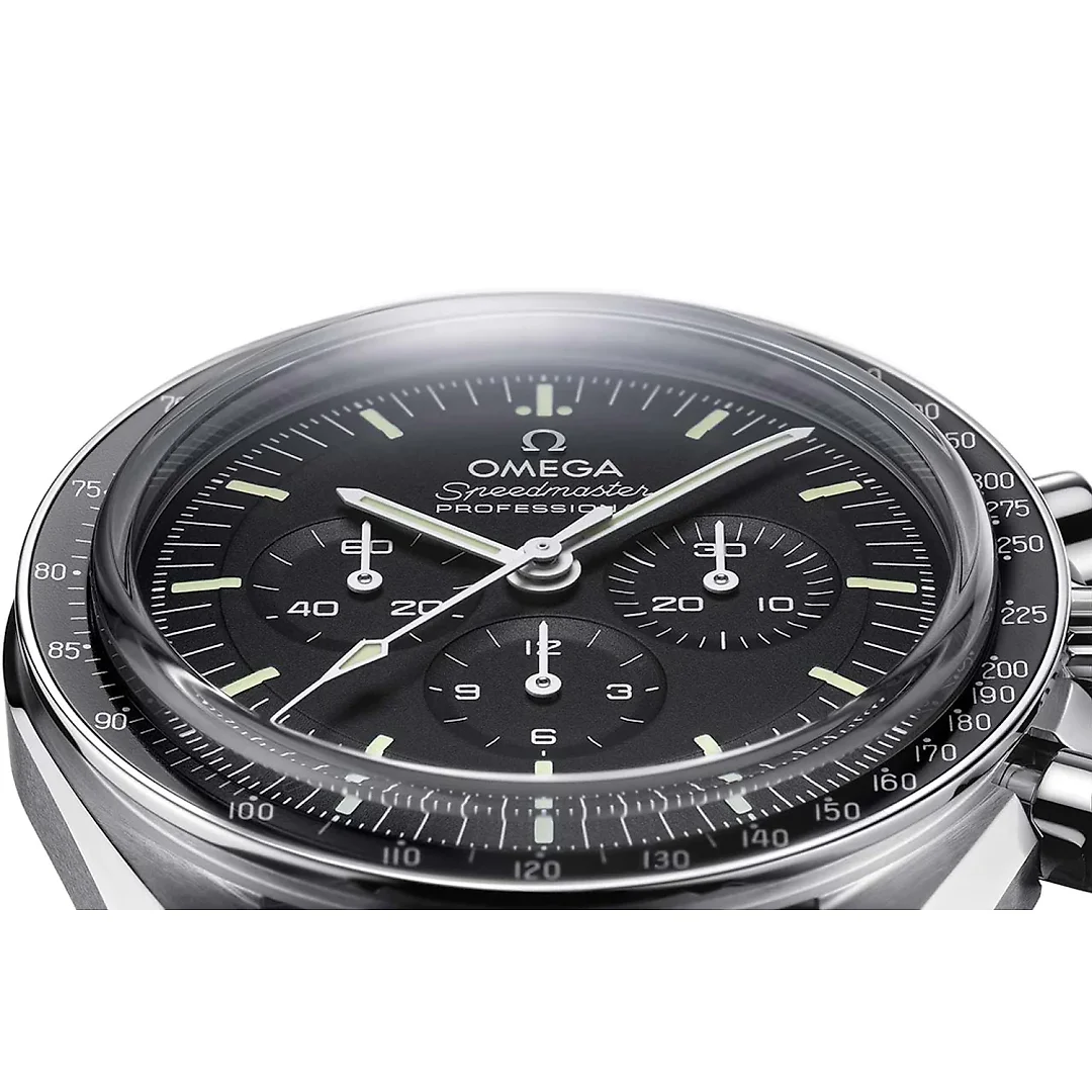 Omega Speedmaster Moonwatch Black Leather Strap 42mm 310.32.42.50.01.002