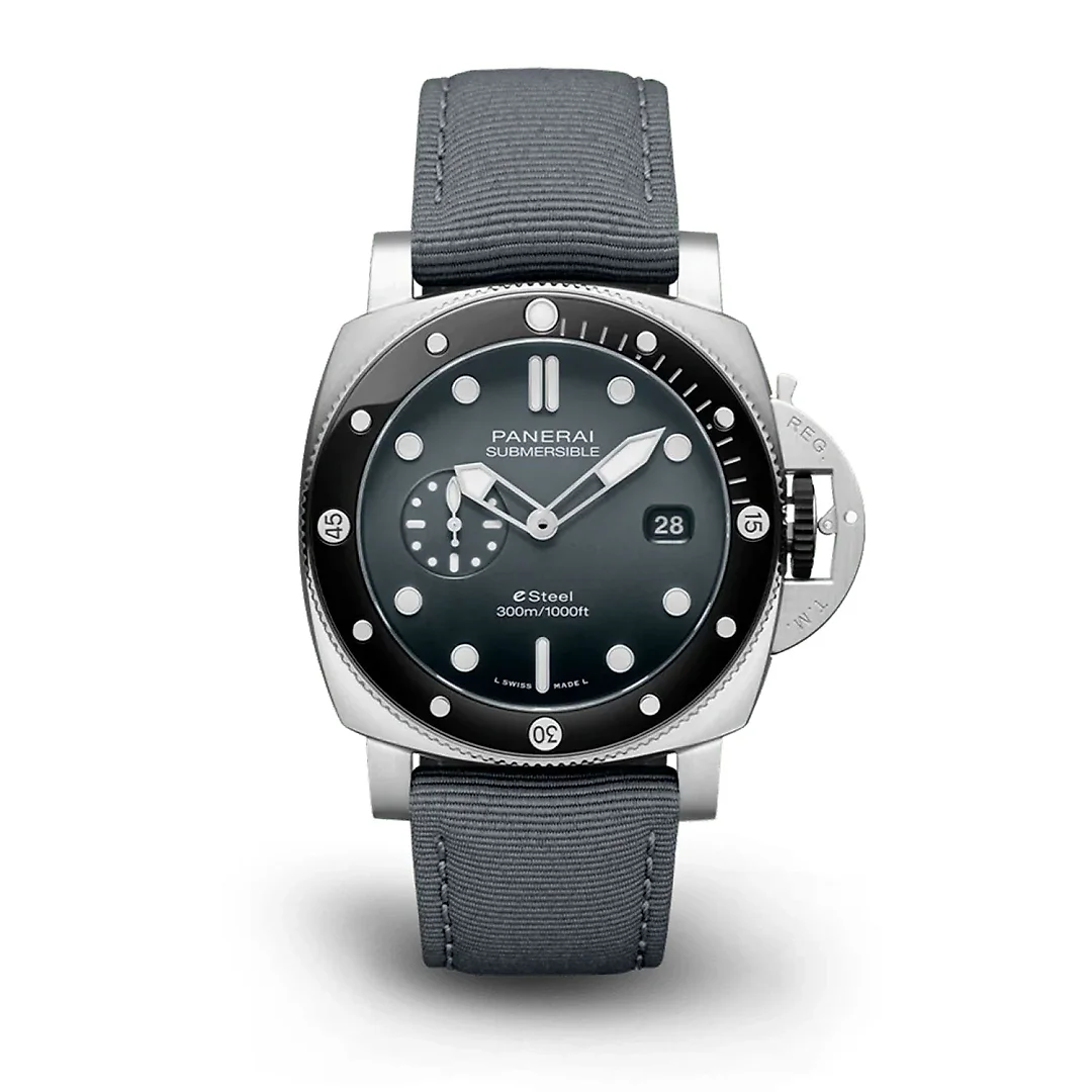 Panerai Submersible QuarantaQuattro ESteelâ„¢ Grigio Roccia Ref# PAM01288