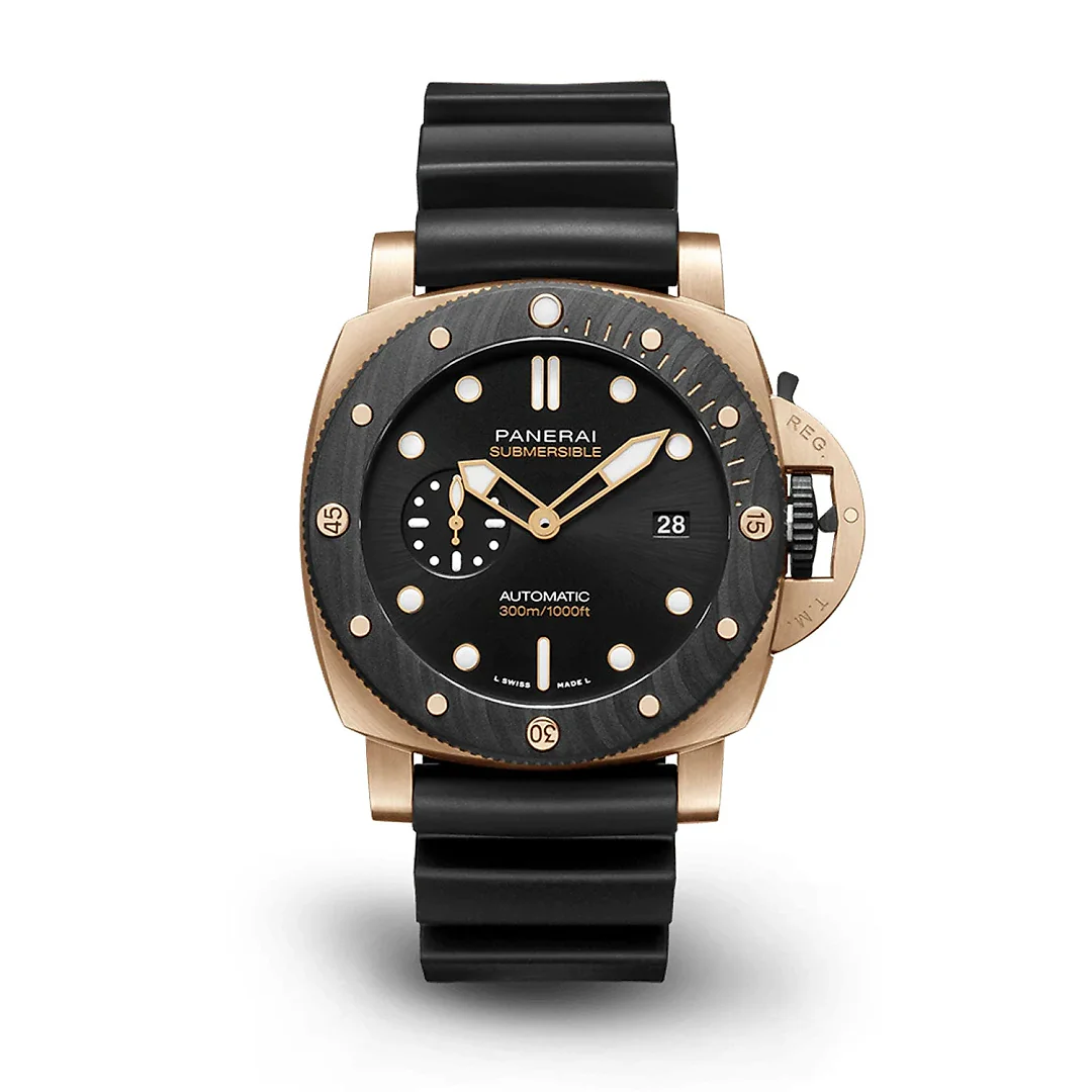 Panerai Submersible QuarantaQuattro Goldtechâ„¢ OroCarbo Ref# PAM01070