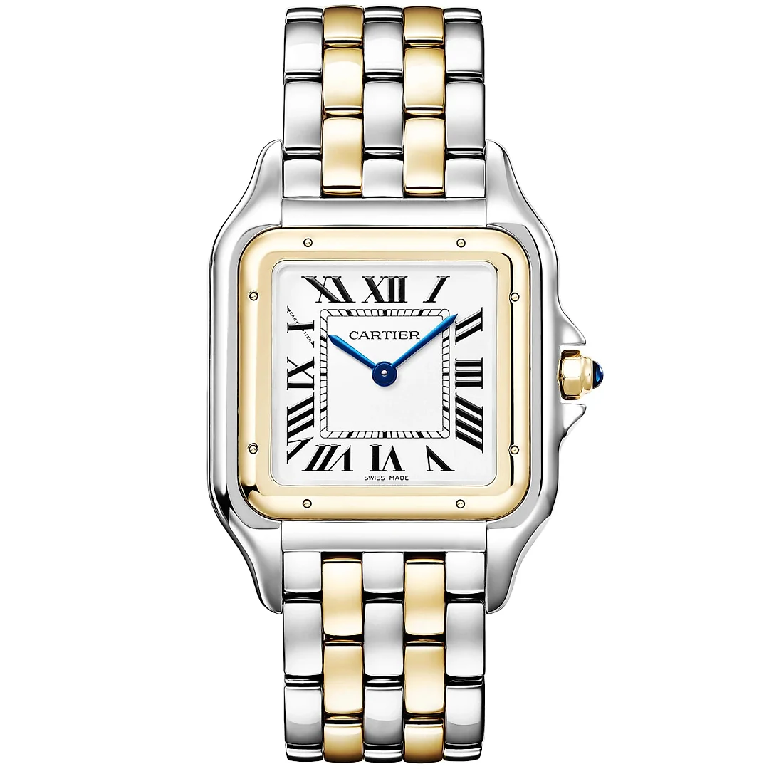 PanthÃ¨re de Cartier Large 18ct Yellow Gold & Steel Bracelet Watch
