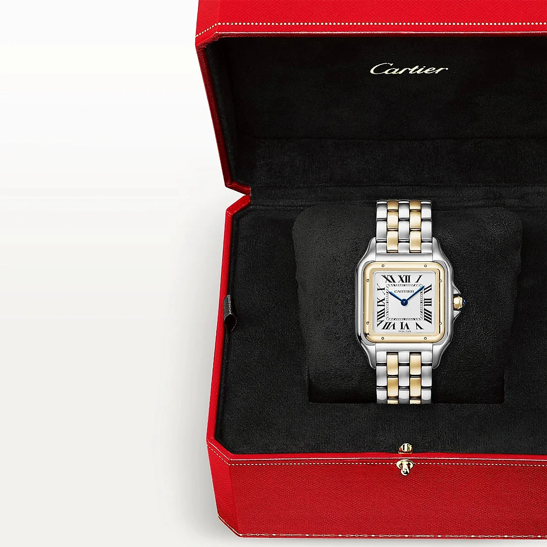 PanthÃ¨re de Cartier Large 18ct Yellow Gold & Steel Bracelet Watch