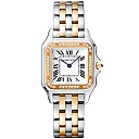 PanthÃ¨re de Cartier Medium 18ct Rose Gold & Steel Diamond Bezel Watch