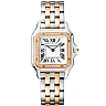 Panthère de Cartier Medium 18ct Rose Gold & Steel Diamond Bezel Watch