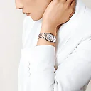PanthÃ¨re de Cartier Medium 18ct Rose Gold & Steel Diamond Bezel Watch