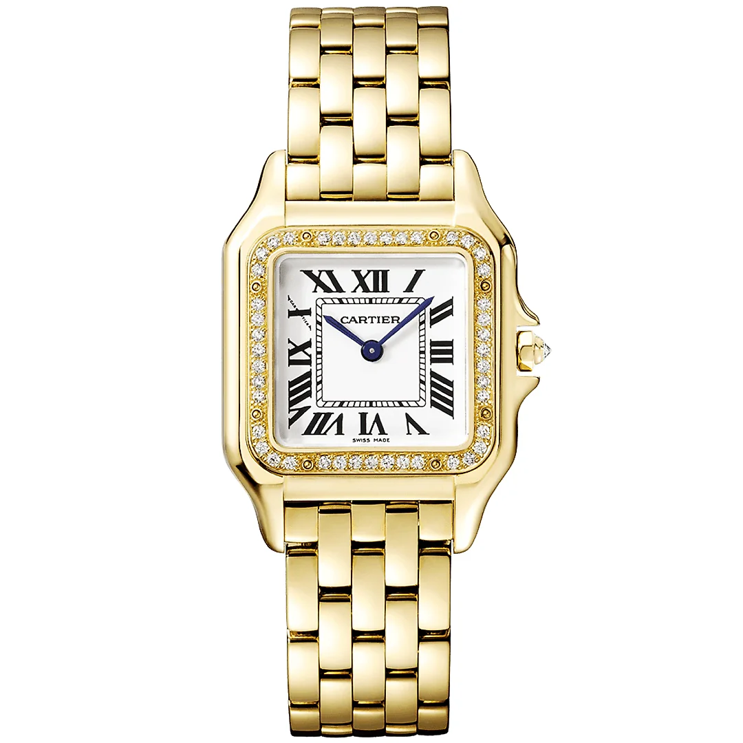 PanthÃ¨re de Cartier Medium 18ct Yellow Gold Diamond Set Watch