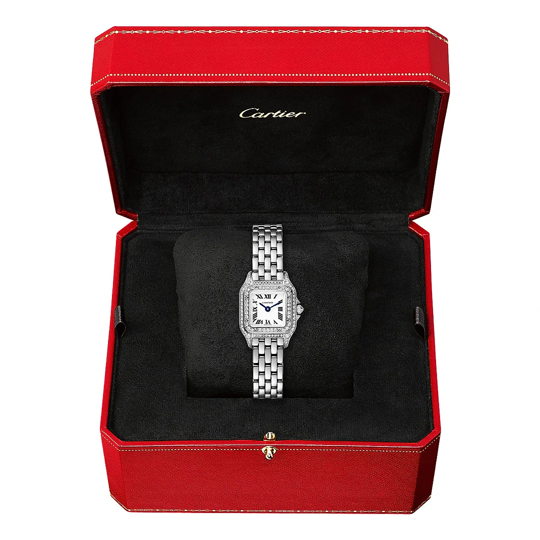 PanthÃ¨re de Cartier Mini 18ct White Gold Diamond Set Watch