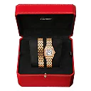 PanthÃ¨re de Cartier Small 18ct Rose Gold Diamond Set Loop Bracelet Watch