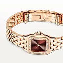 PanthÃ¨re de Cartier Small 18ct Rose Gold Plum Dial Diamond Set Watch