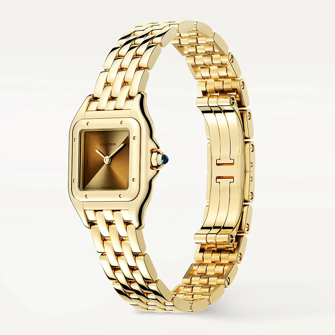 Panthère de Cartier Small 18ct Yellow Gold Brown Dial Watch