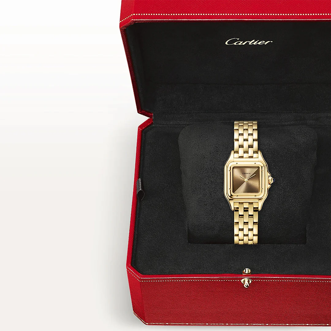 PanthÃ¨re de Cartier Small 18ct Yellow Gold Brown Dial Watch