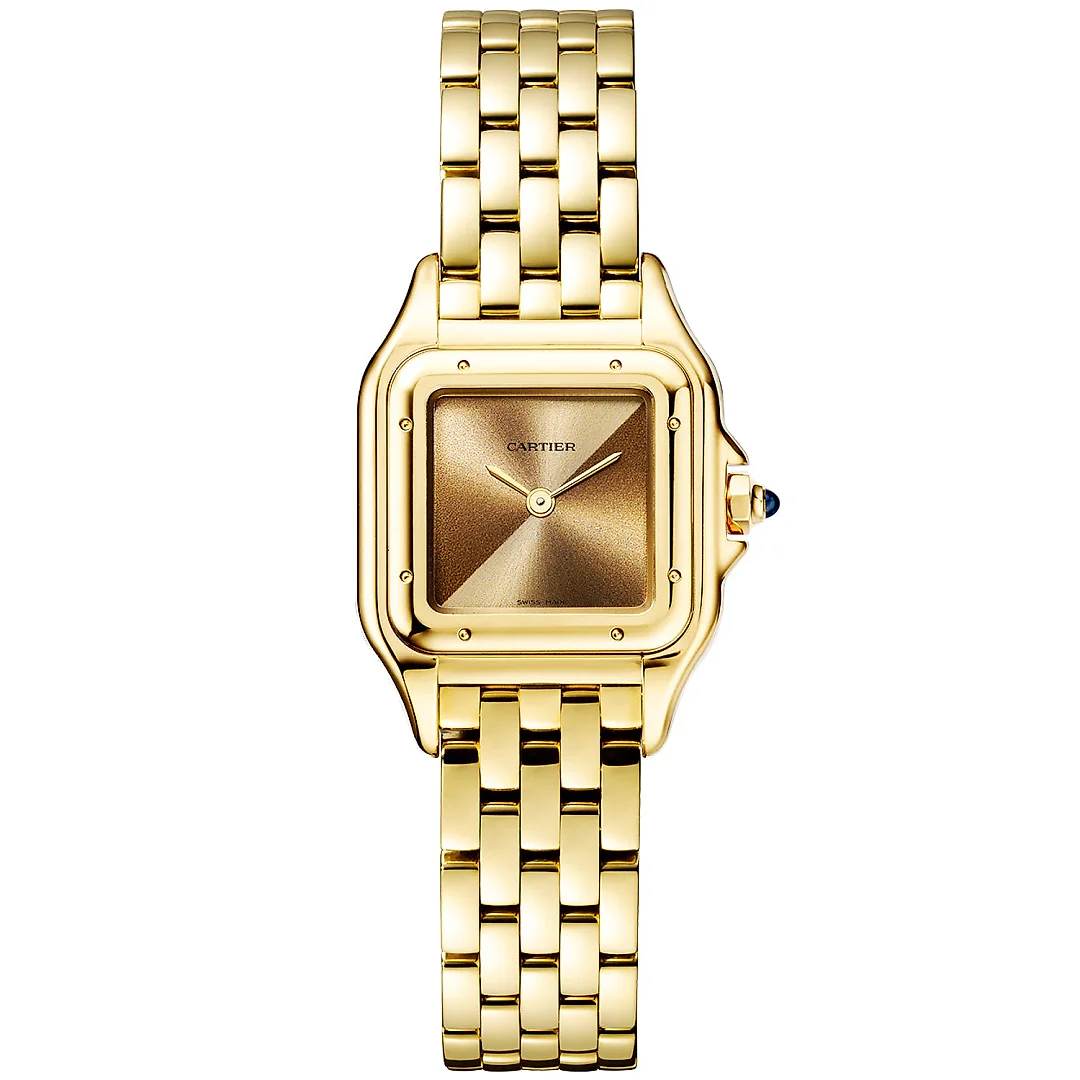 Panthère de Cartier Small 18ct Yellow Gold Brown Dial Watch