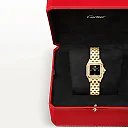 PanthÃ¨re de Cartier Small 18ct Yellow Gold Diamond Set Black Dial Watch