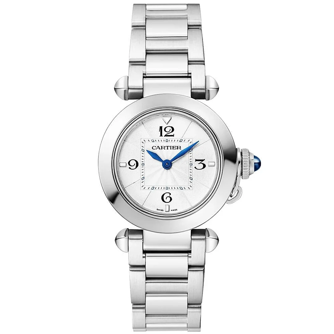 Pasha de Cartier 30mm Bracelet/Leather Strap Watch
