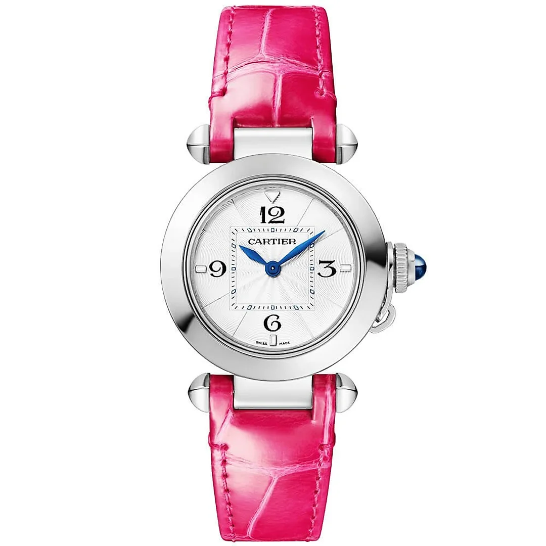 Pasha de Cartier 30mm Bracelet/Leather Strap Watch