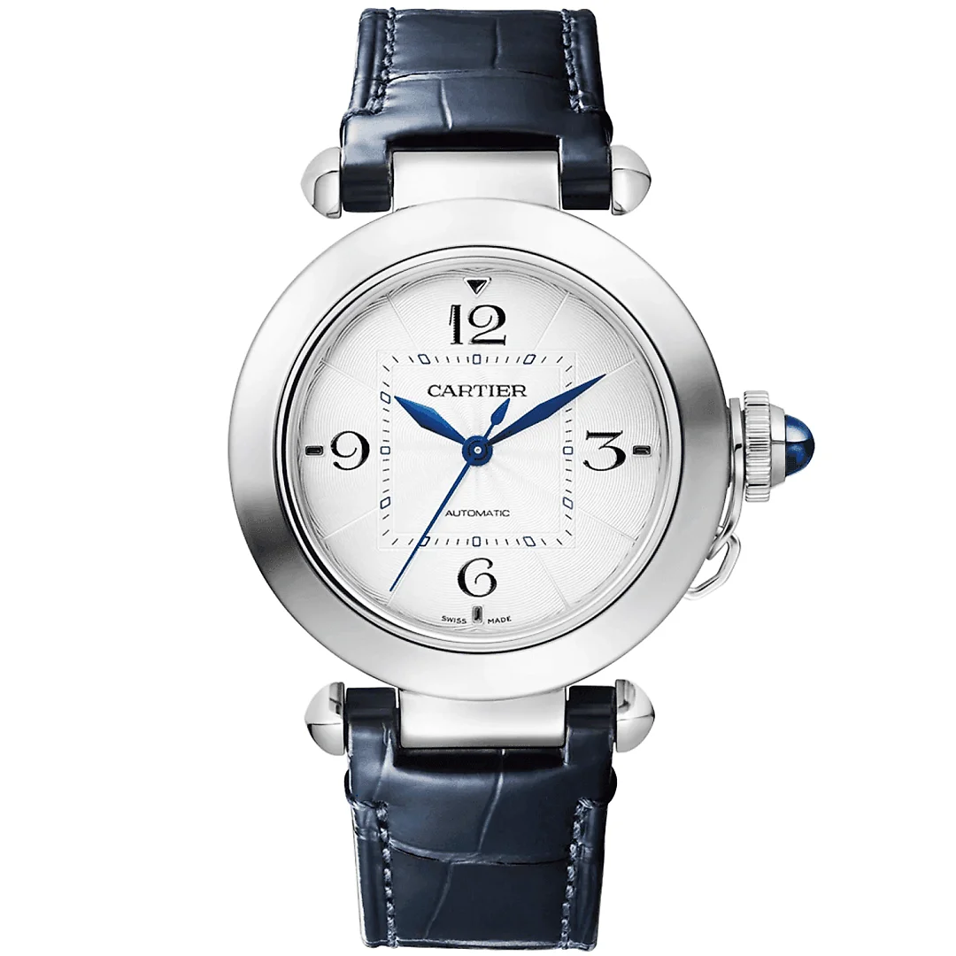Pasha de Cartier 35mm Bracelet/Leather Strap Automatic Watch