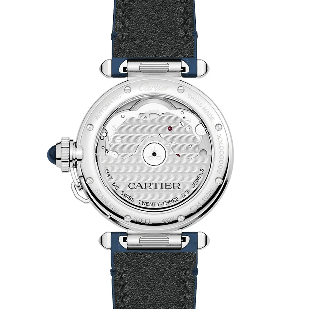 Pasha de Cartier 35mm Interchangeable Leather Strap Ladies Automatic Watch