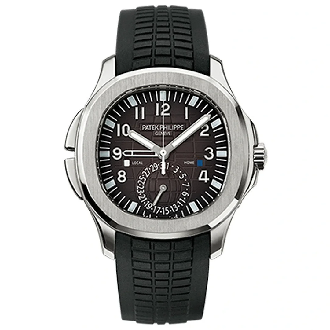 Patek Philippe Aquanaut Dual Time Black Dial Automatic Men’s Watch 5164A-001