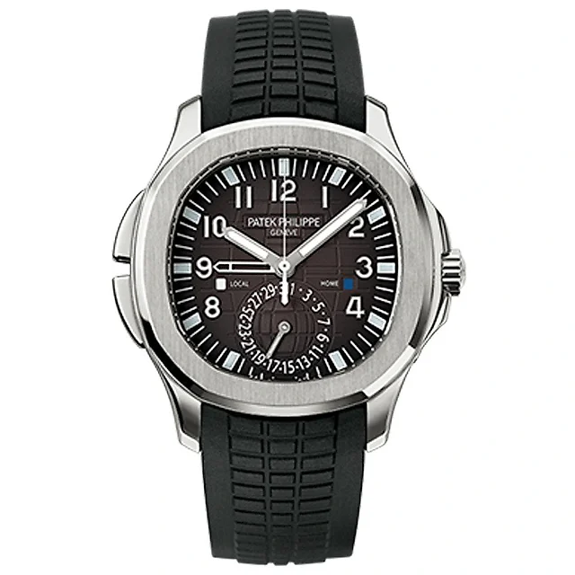Patek Philippe Aquanaut Dual Time Black Dial Automatic Men’s Watch 5164A-001