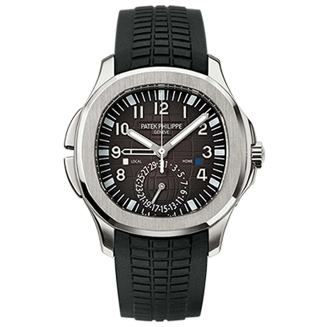 Patek Philippe Aquanaut Dual Time Black Dial Automatic Men’s Watch 5164A-001