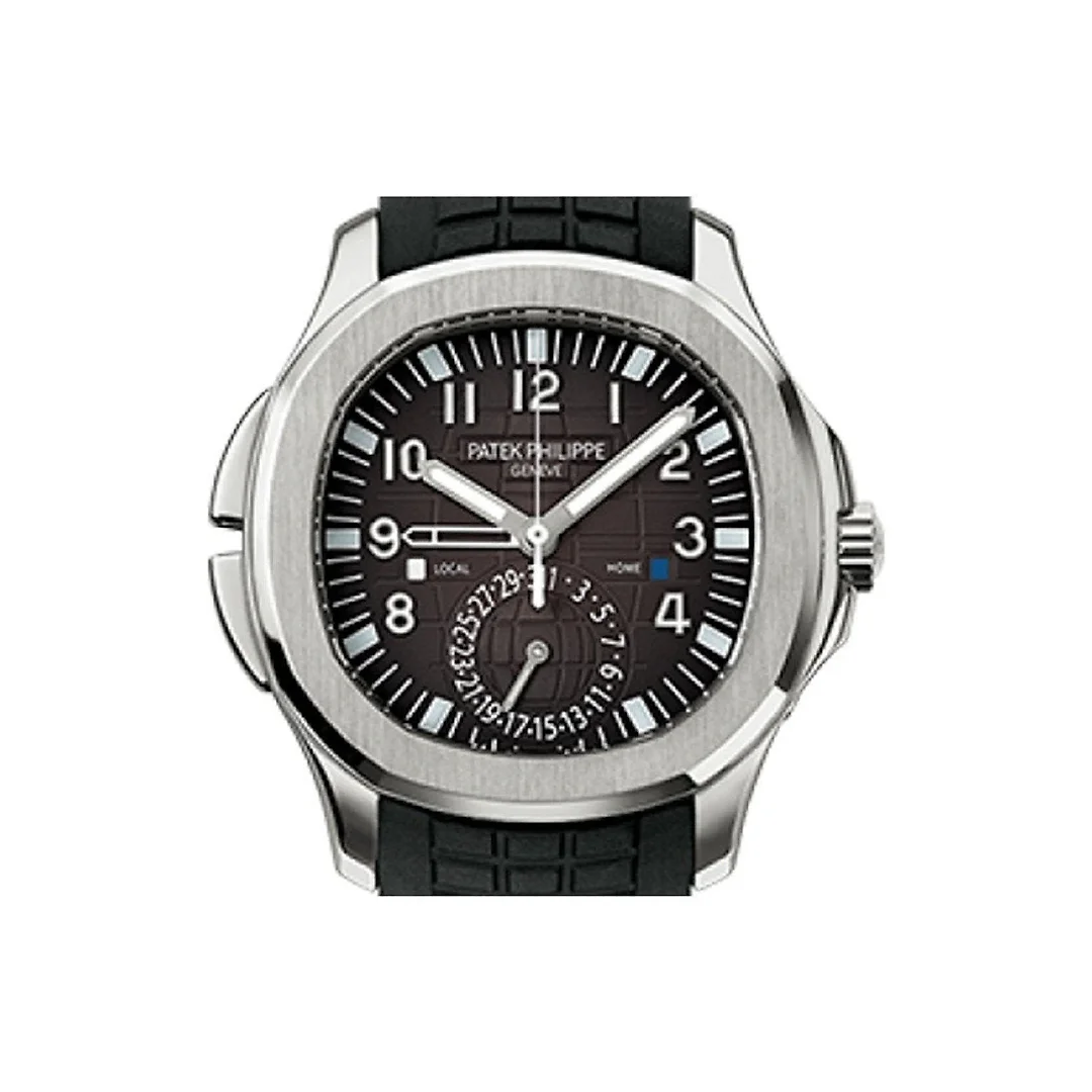 Patek Philippe Aquanaut Dual Time Black Dial Automatic Men’s Watch 5164A-001