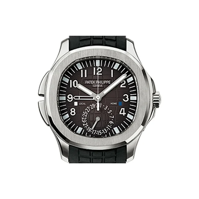 Patek Philippe Aquanaut Dual Time Black Dial Automatic Men’s Watch 5164A-001