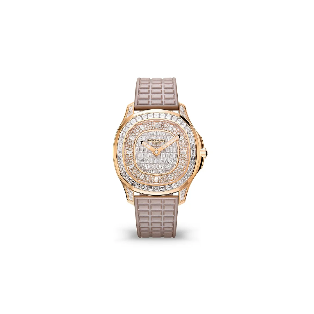 Patek Philippe Aquanaut Luce Haute Joaillerie, 18k Rose Gold with 313 diamonds ~7,9ct, 38,8mm, Ref# 5062/450R-001