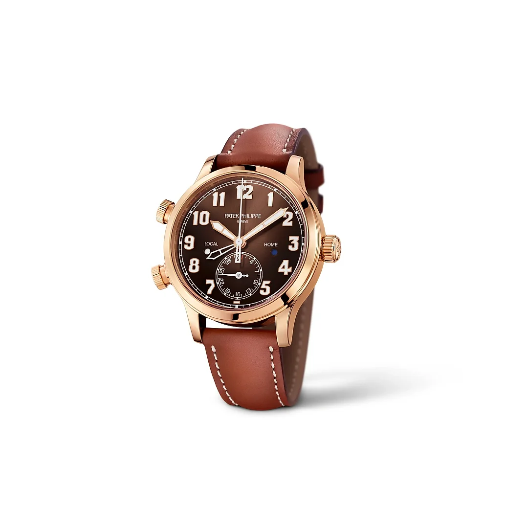 Patek Philippe Complication, 18k Rose Gold, Calatrava Pilot Travel Time 37,5mm, Ref# 7234R-001