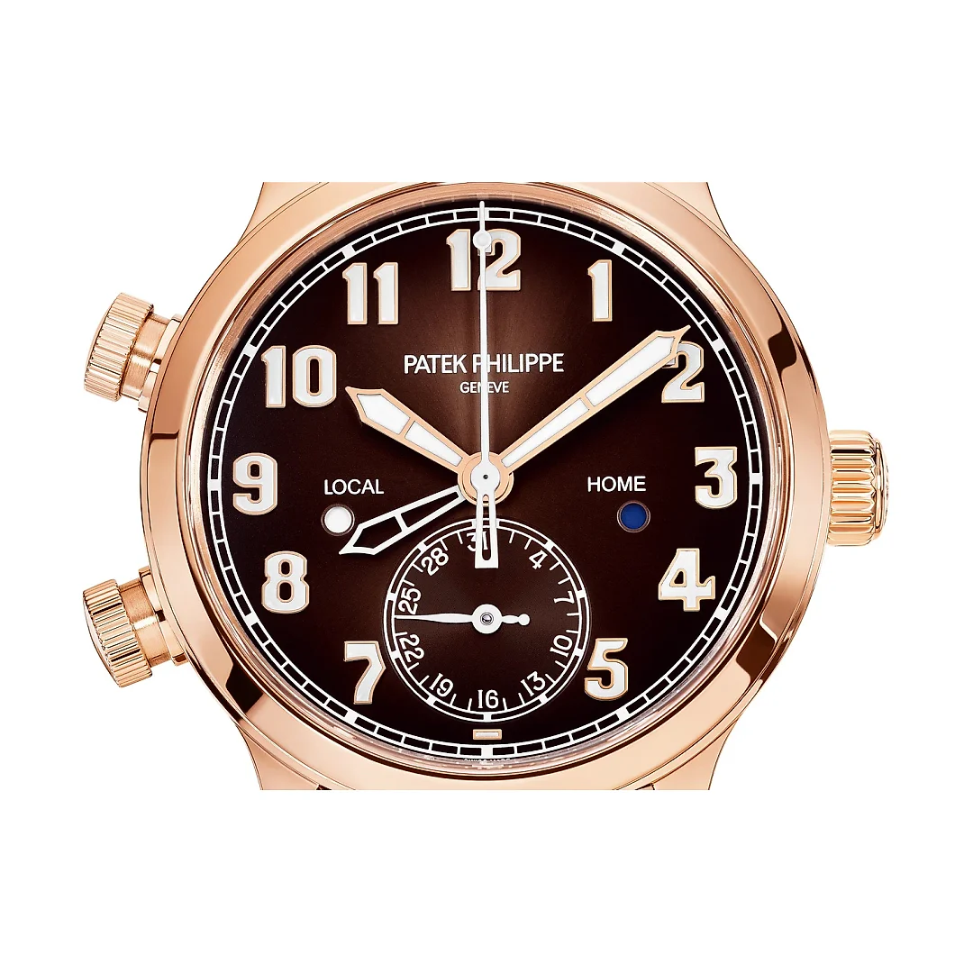 Patek Philippe Complication, 18k Rose Gold, Calatrava Pilot Travel Time 42mm, Ref# 5524R-001