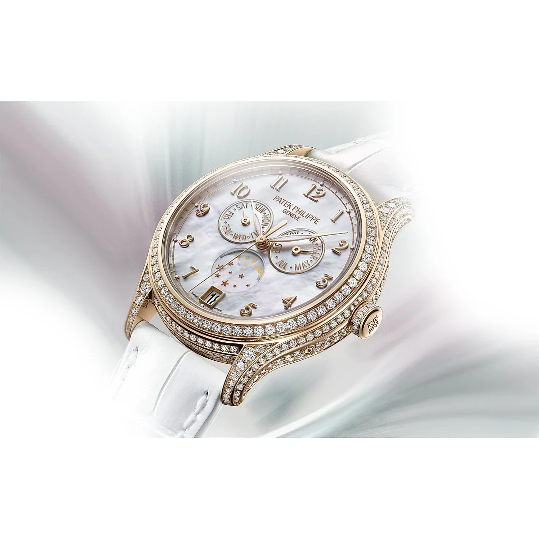 Patek Philippe Complication, 18k Rose Gold set with 388 diamonds (~2,92 ct), 38mm, Annual Calendar Ref# 4948R-001