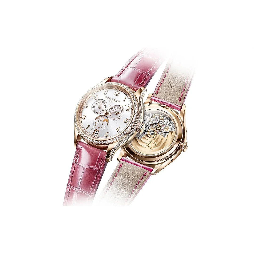 Patek Philippe Complication, 18k Rose Gold set with 155 diamonds (~1.34 ct), 38mm, Annual Calendar Ref# 4947R-001