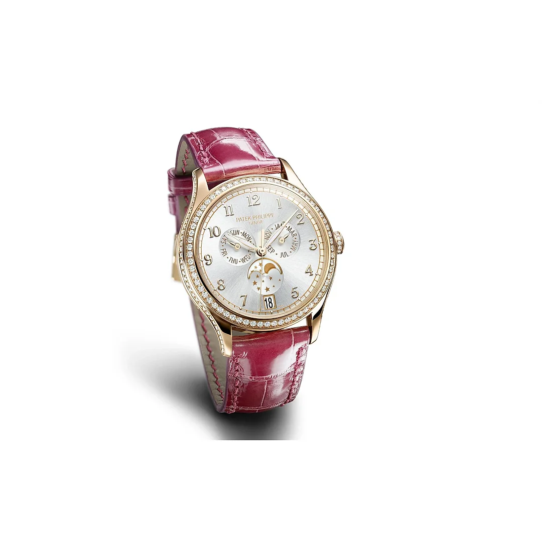 Patek Philippe Complication, 18k Rose Gold set with 155 diamonds (~1.34 ct), 38mm, Annual Calendar Ref# 4947R-001