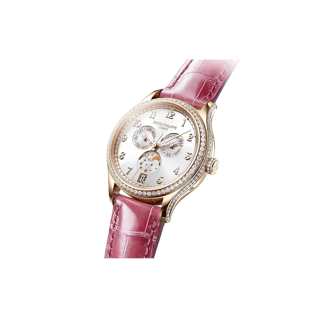 Patek Philippe Complication, 18k Rose Gold set with 155 diamonds (~1.34 ct), 38mm, Annual Calendar Ref# 4947R-001