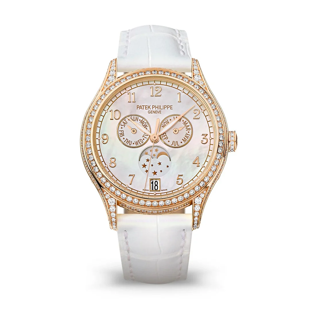 Patek Philippe Complication, 18k Rose Gold set with 388 diamonds (~2,92 ct), 38mm, Annual Calendar Ref# 4948R-001