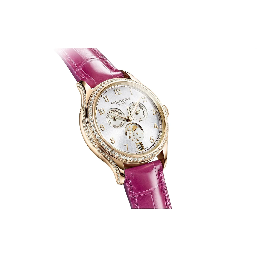 Patek Philippe Complication, 18k Rose Gold set with 155 diamonds (~1.34 ct), 38mm, Annual Calendar Ref# 4947R-001
