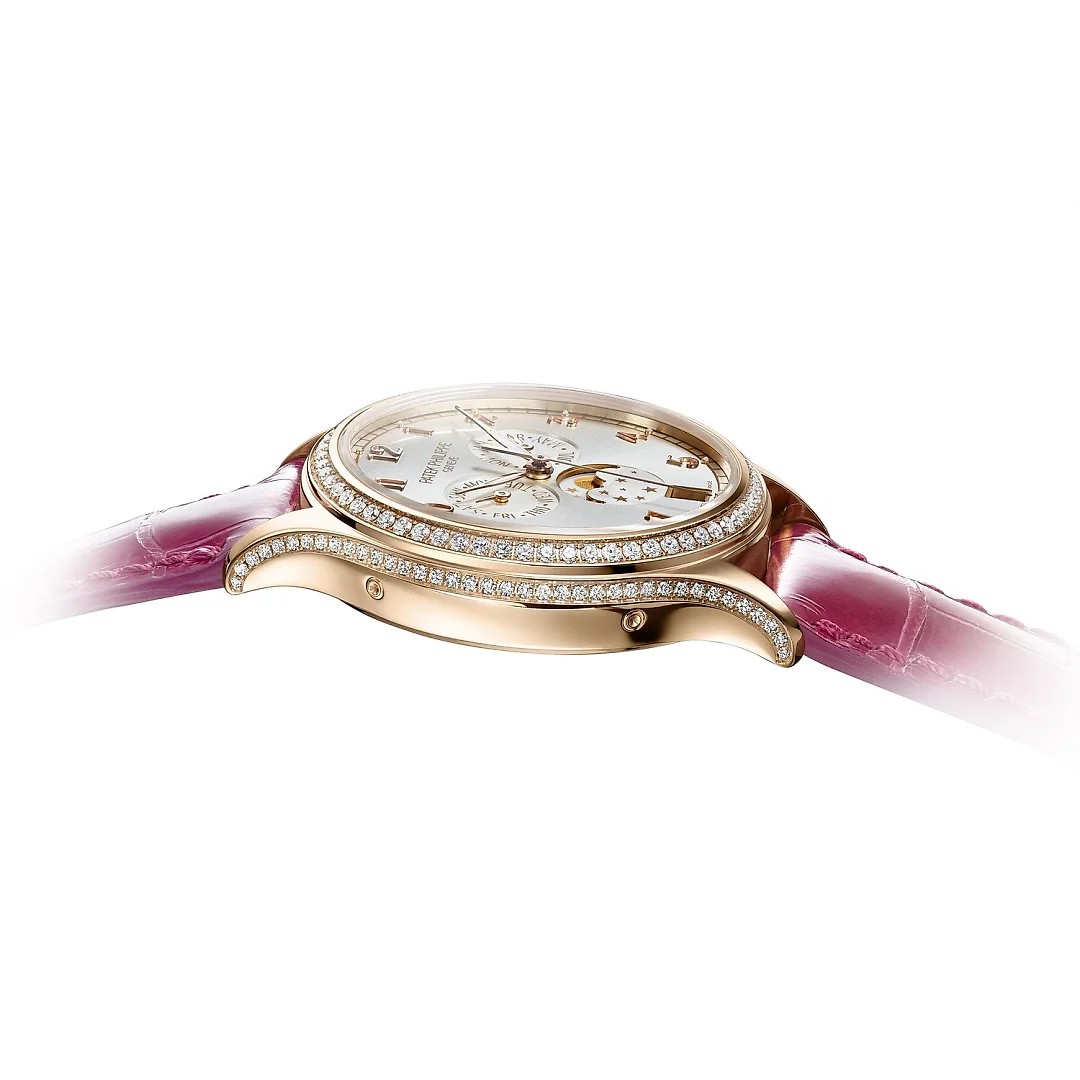 Patek Philippe Complication, 18k Rose Gold set with 155 diamonds (~1.34 ct), 38mm, Annual Calendar Ref# 4947R-001