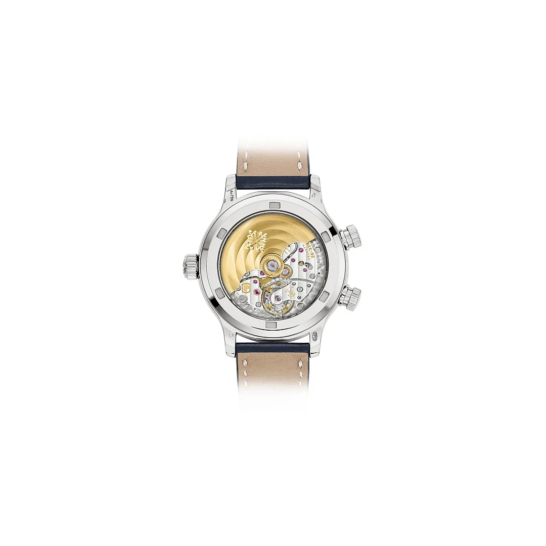 Patek Philippe Complication, 18k White Gold, Calatrava Pilot Travel Time 37,5mm, Ref# 7234G-001