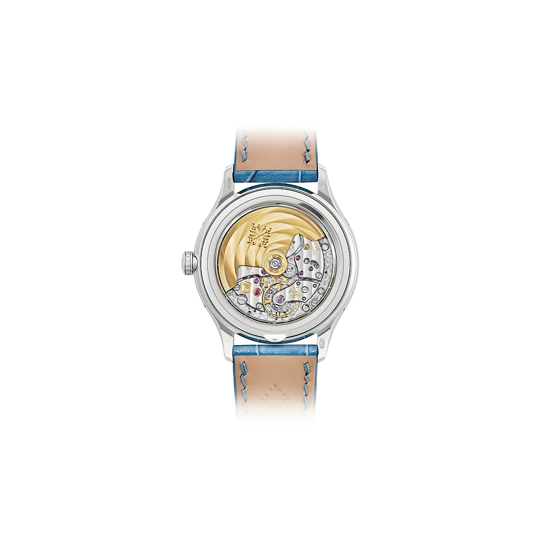 Patek Philippe Complication, 18k White Gold set with 155 diamonds (~1.34 ct), 38mm, Annual Calendar Ref# 4947G-010