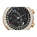 Patek Philippe Grand Complication, 18k Rose Gold set with baguette diamonds, 44mm, Astronomical, Ref# 6104R-001