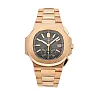 Patek Philippe Nautilus Flyback Chronograph, Date Watch, 18k Rose Gold, 40,5 mm, Ref# 5980/1R-001