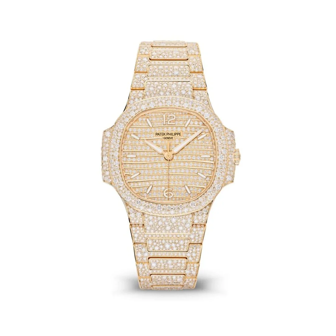 Patek Philippe Nautilus Haute Joaillerie Ladies Automatic Watch, 18K Rose Gold and Diamonds, 35,2mm, Ref# 7118/1450R-001