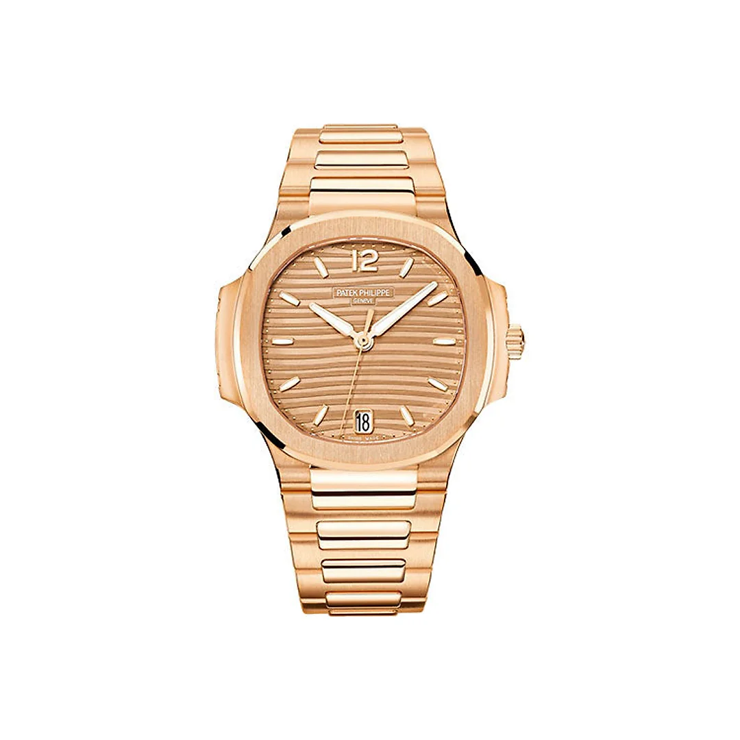 Patek Philippe Nautilus Ladies Automatic – 35.2 mm – Rose Gold – Golden Brown Opaline Dial – 7118/1R-010