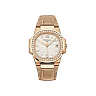 Patek Philippe Nautilus Quartz Diamond Ladies Watch, 18k Rose Gold, 32mm, Ref# 7010R-011