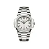 Patek Philippe Nautilus Silvery White Dial Stainless Steel Mens Watch 5711-1A-011